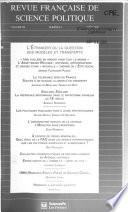 Revue française de science politique