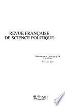 Revue française de science politique