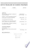 Revue française de science politique