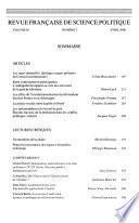Revue française de science politique