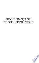 Revue francaise de science politique
