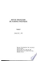 Revue française de science politique