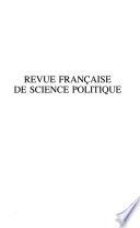 Revue francaise de science politique