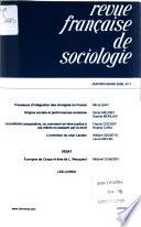Revue française de sociologie
