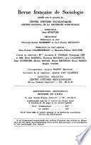 Revue française de sociologie