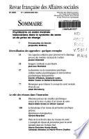 Revue française des affaires sociales