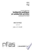 Revue française des affaires sociales