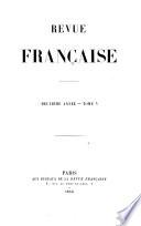 Revue française (Paris. 1855)