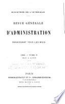 Revue générale d'administration