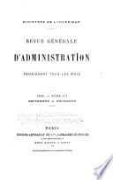 Revue générale d'administration