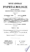 Revue générale d'ophtalmologie