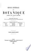 Revue générale de botanique