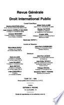Revue génerale de droit international public