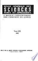 Revue générale des sciences pures et appliquées et bulletin de l'Association française pour l'avancement des sciences