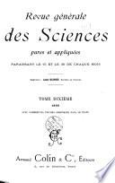 Revue générale des sciences pures et appliquées
