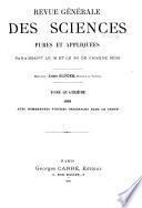 Revue générale des sciences pures et appliquées