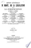 Revue générale du droit, de la législation et de la jurisprudence en France et à l'étranger