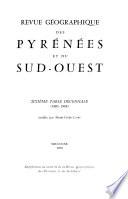 Revue géographique des Pyrénées et du Sud-Ouest