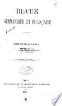 Revue germanique et française