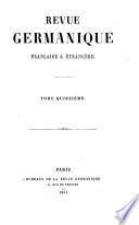 Revue germanique, française et étrangère
