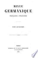 Revue germanique, française & étrangère