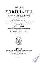 Revue héraldique, historique et nobiliaire