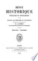 Revue héraldique, historique et nobiliaire