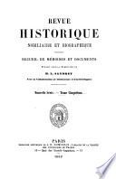 Revue héraldique, historique et nobiliaire
