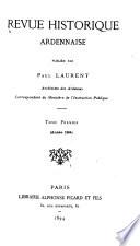 Revue historique ardennaise ...