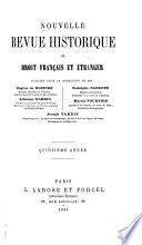 Revue historique de droit français et étranger