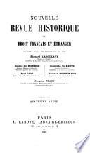 Revue historique de droit français et étranger