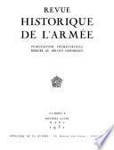 Revue historique de l'Armée