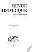 Revue historique