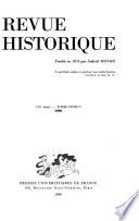 Revue historique
