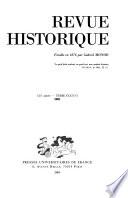 Revue historique