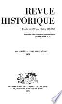 Revue historique