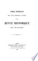 Revue historique