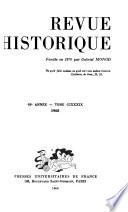 Revue historique