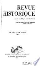 Revue historique