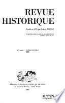 Revue historique