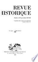 Revue historique