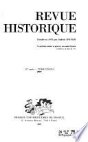 Revue historique