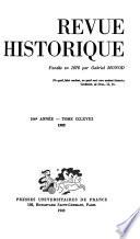 Revue historique