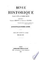 Revue historique