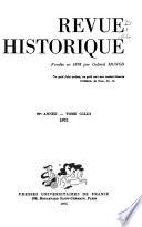 Revue historique