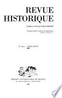 Revue historique