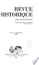 Revue historique