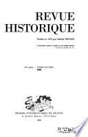 Revue historique