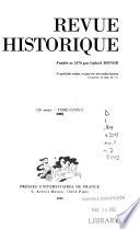 Revue historique