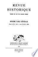 Revue historique